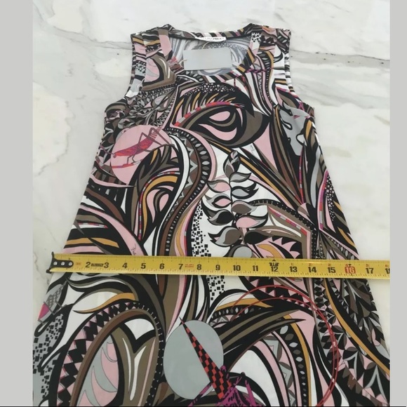EMILIO PUCCI GRASSHOPPER PRINT MAXI DRESS US 6 / IT 40 NWTS! - Picture 8 of 12
